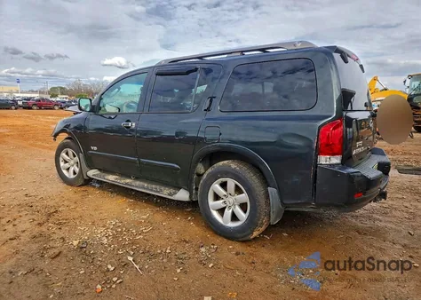 2008 Nissan Armada Se z USA, uszkodzony, nr VIN 5N1BA08D98N622684